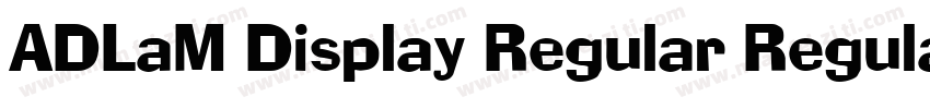 ADLaM Display Regular Regular字体转换